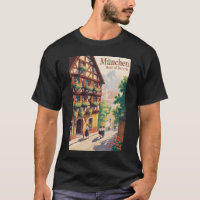 Munich Germany Bavaria Illustration Travel Art