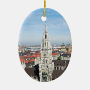 Munich, Germany Ceramic Ornament