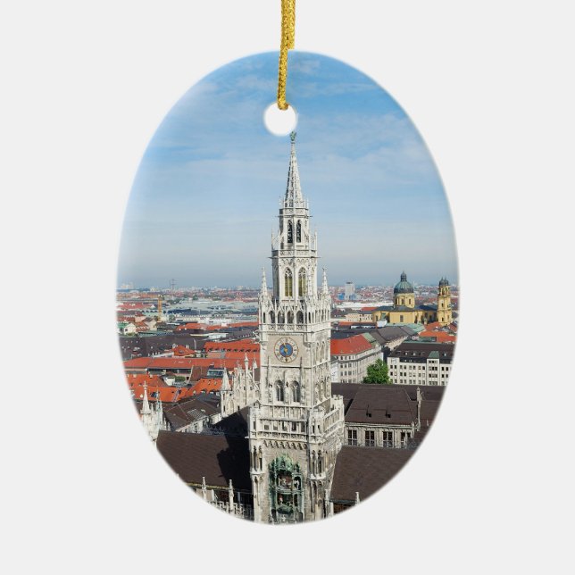 Munich, Germany Ceramic Ornament (Front)