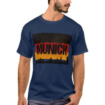 Munich Germany City Skyline Distressed Flag