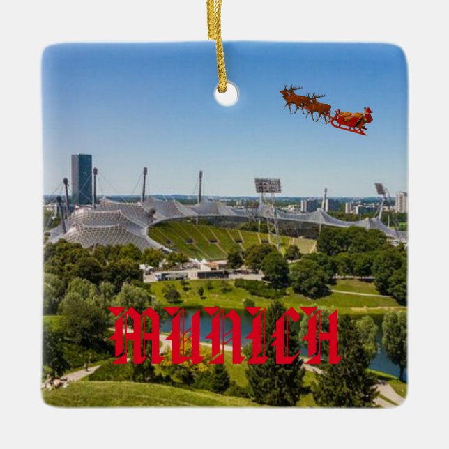 Munich Germany Panoramic Ornament (Front)