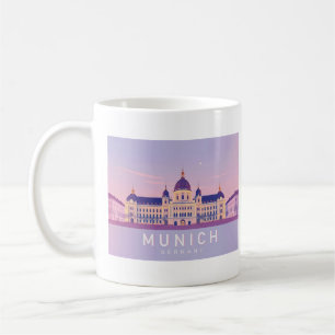 Munich Germany Pastel Travel Design Coffee Mug