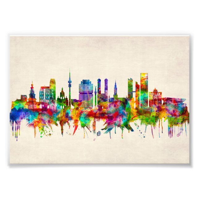 Munich Germany Skyline Photo Print (Front)