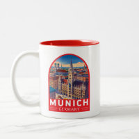 Munich Germany Travel Art Emblem