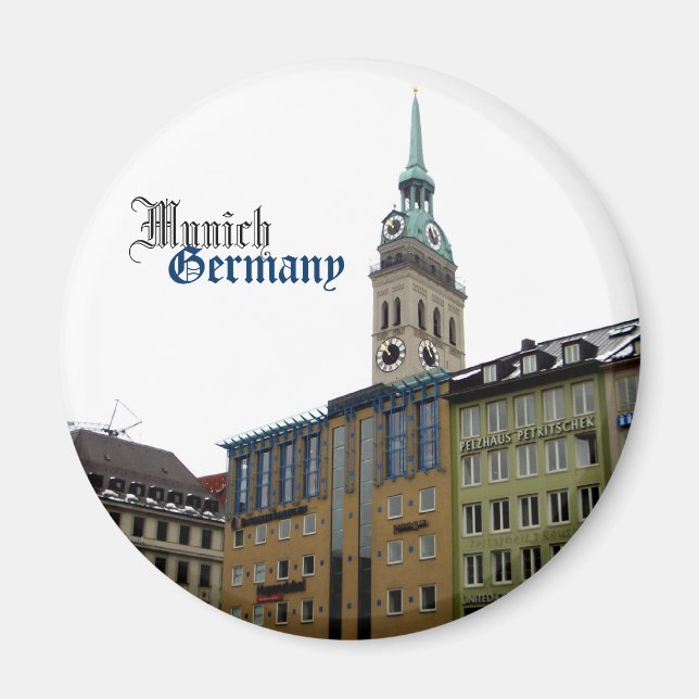 Munich Germany Travel Souvenir Magnet (Front)