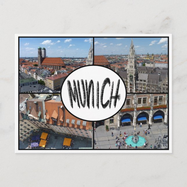 Munich Multiview Postcard (Front)