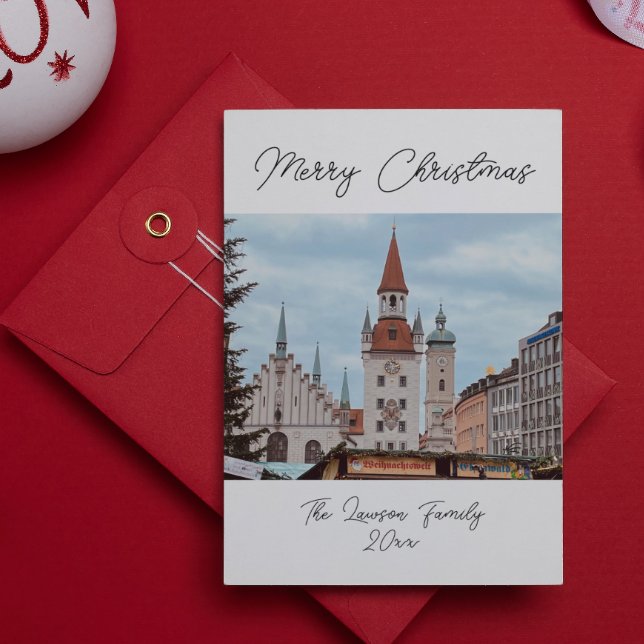Munich Personalize Christmas Market Germany  Postcard (Creator Uploaded)