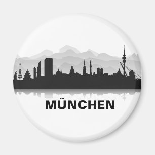 Munich Skyline Réfrigérateur Aimant