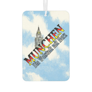 Munich Town Hall, Bavaria, Germany Air Freshener