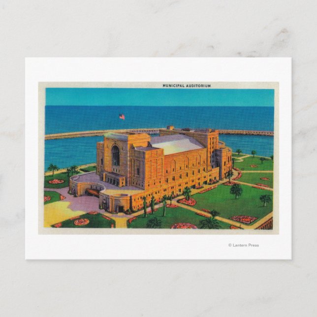 Municipal Auditorium at Long Beach, California Postcard (Front)