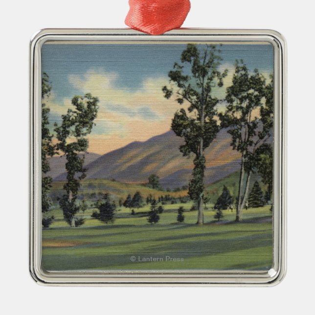 Municipal Golf Course in Griffith Park Metal Ornament (Front)