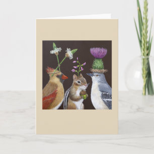Munk in the Middle greeting card