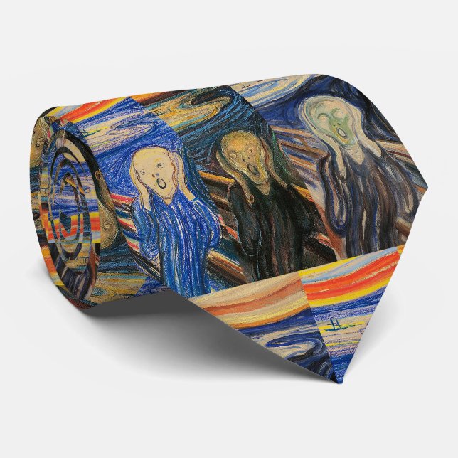Munk, "Scream!" Tie (Rolled)