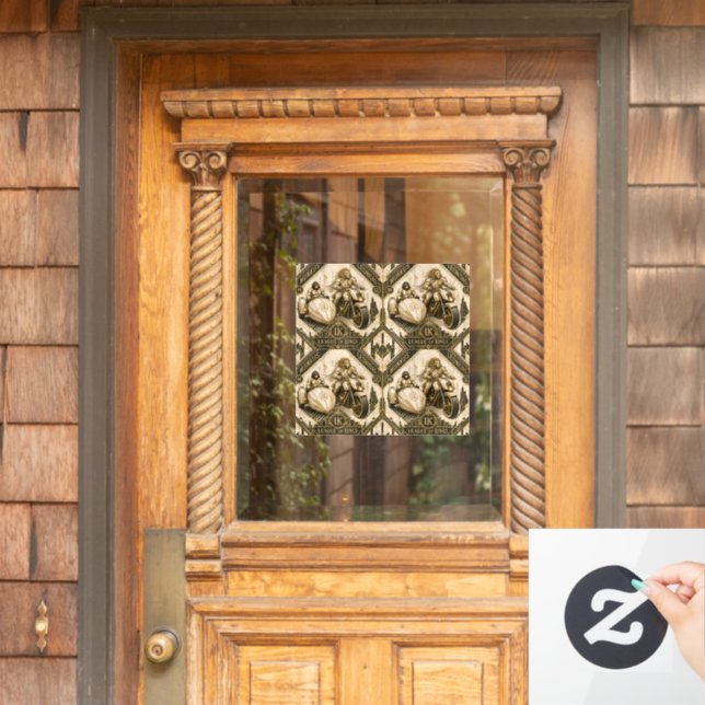 munkus Ivory windowdecal/league of Kings stickers (Home Door)