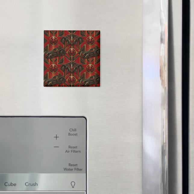 munkus magnet/Night patrol Square magnet (In Situ (Fridge))