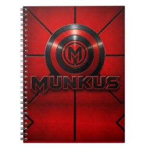 munkus notebook/munkus emblem diary notebook