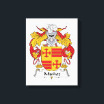 Munoz Family Crest Canvas Print<br><div class="desc">Munoz Coat of Arms</div>