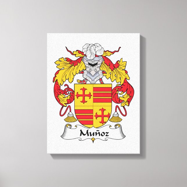 Munoz Family Crest Canvas Print (Front)