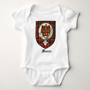 Munro Clan Crest Badge Tartan Baby Bodysuit