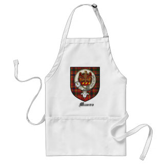 Munro Clan Crest Badge Tartan Standard Apron