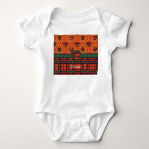 Munro clan Plaid Scottish tartan Baby Bodysuit