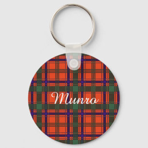 Munro clan Plaid Scottish tartan Keychain