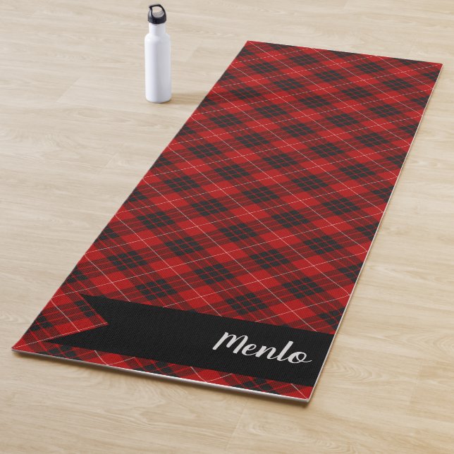 Munro Scottish Tartan Plaid Pattern Yoga Mat (In Situ)