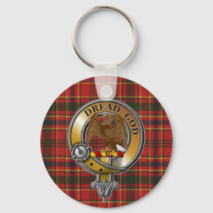 Munro Tartan & Badge Keychain