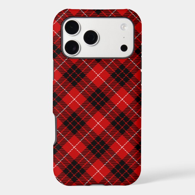 Munro tartan red black plaid (Verso)