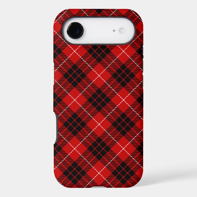 Munro tartan red black plaid (Verso)
