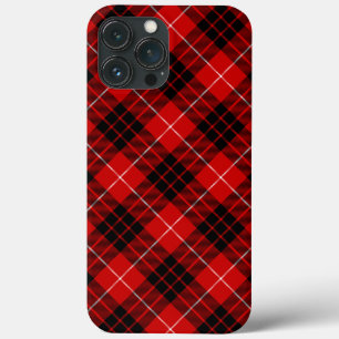 Munro tartan red black plaid iPhone 13 pro max case