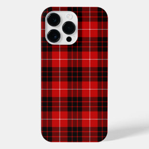 Munro tartan red black plaid iPhone 14 pro max case