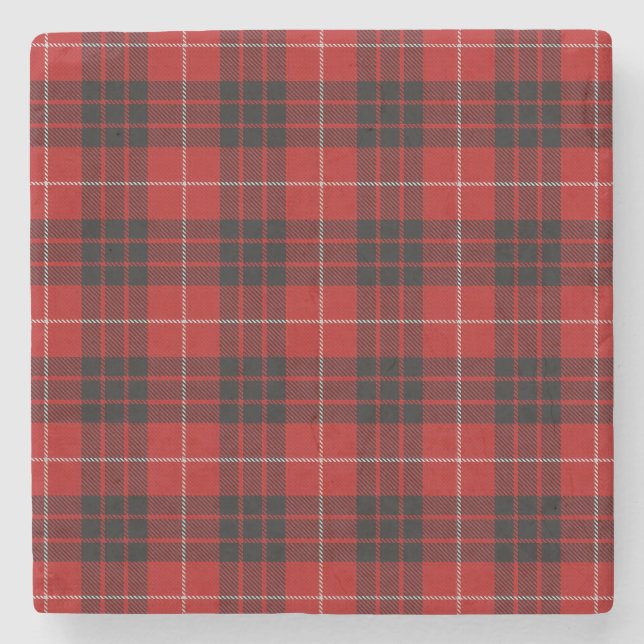 Munro Tartan Stone Coaster (Front)