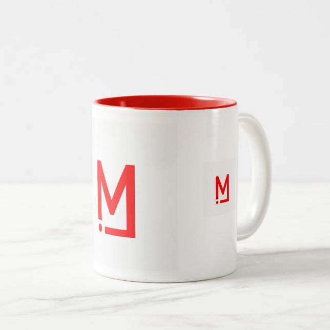 Munshi International Official Logo by Knowbytext Two-Tone Coffee Mug (Front Right)
