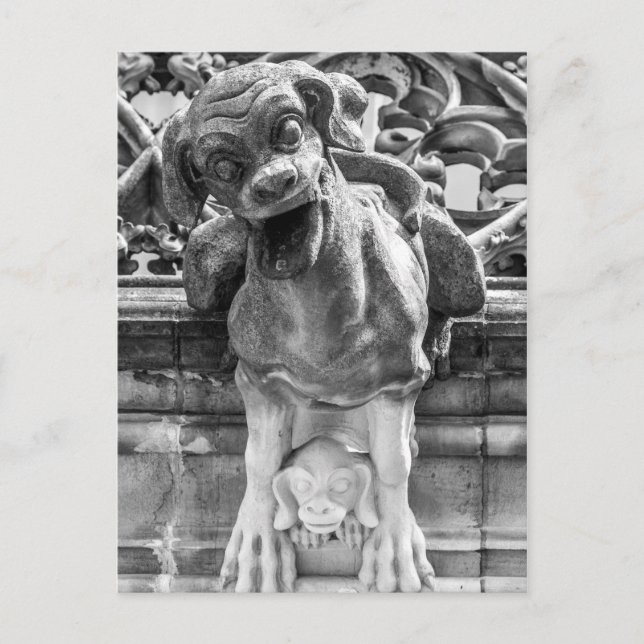 Munster Cathedral Gargoyle - Bern - Switzerland Postcard (Front)