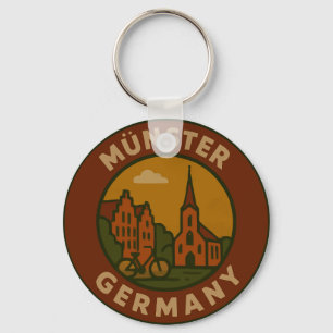 Münster Germany City Art Keychain