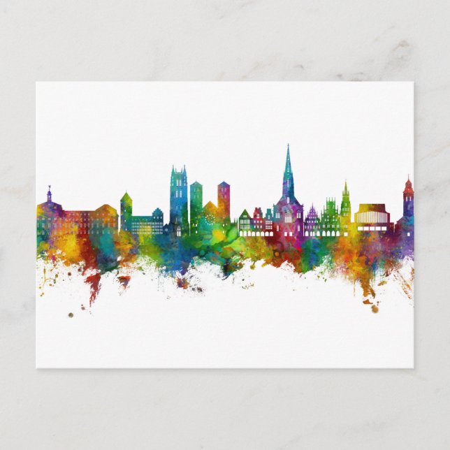 Münster Germany Skyline Postcard (Front)