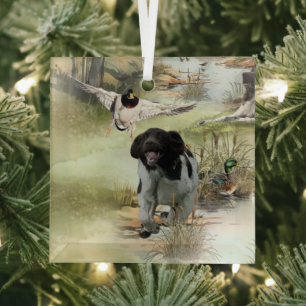  Munsterlander  Glass Ornament