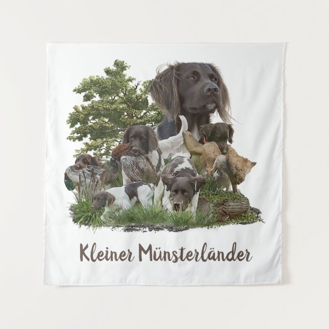 Munsterlander , versatile hunting-pointing-retrie Tapestry (Front)