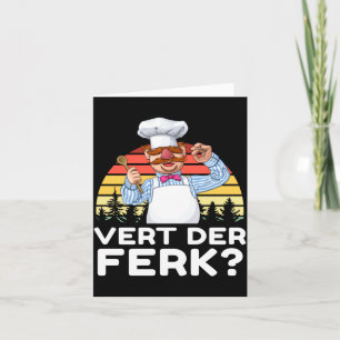 Muppet Show Swedish Chef Expletive New Funny Stic  Card