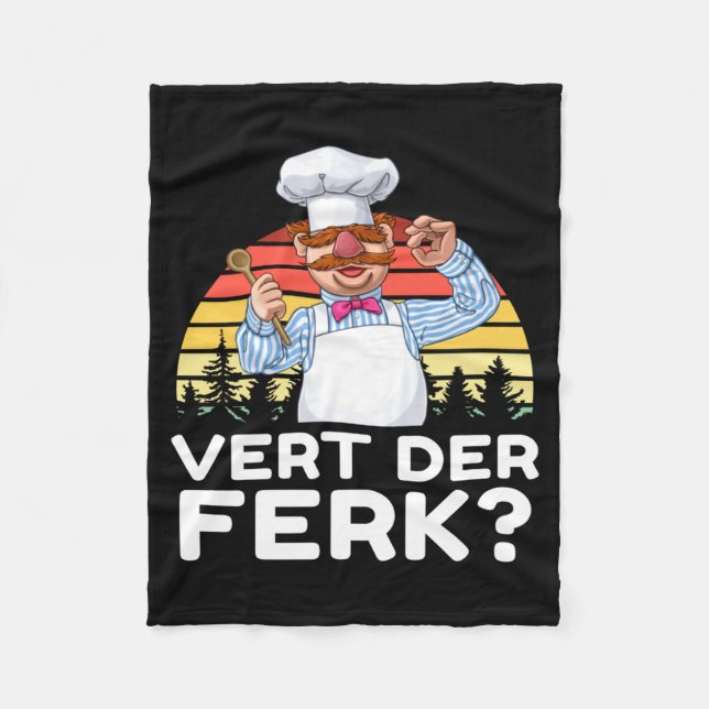 Muppet Show Swedish Chef Expletive New Funny Stic  Fleece Blanket (Front)