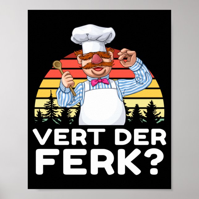 Muppet Show Swedish Chef Expletive New Funny Stic  Poster (Front)
