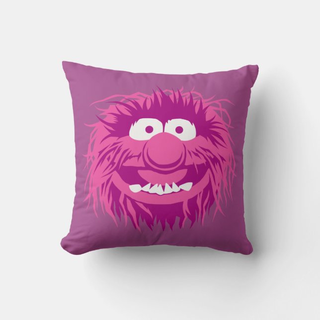 Muppets Animal 2 Throw Pillow (Front)