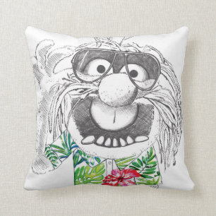 Muppets   Animal In A Hawaiian Shirt Throw Pillow
