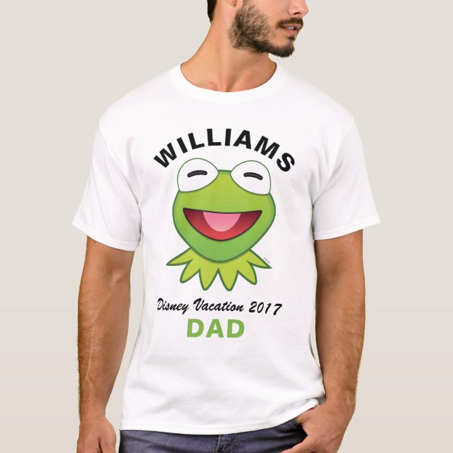 Muppets| Kermit The Frog Emoji - Family Vacation T-Shirt (Front)