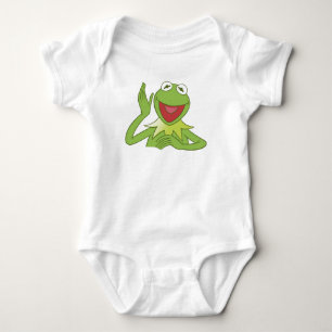 Muppets Kermit waving smiling Disney Baby Bodysuit