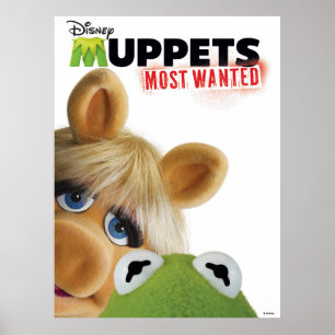 Muppets Most Wanted Kermit & Miss Piggy Poster