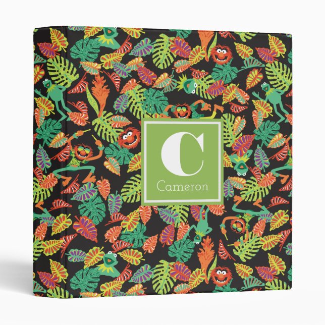 Muppets | Tropical Kermit & Animal Pattern Binder (Front/Spine)