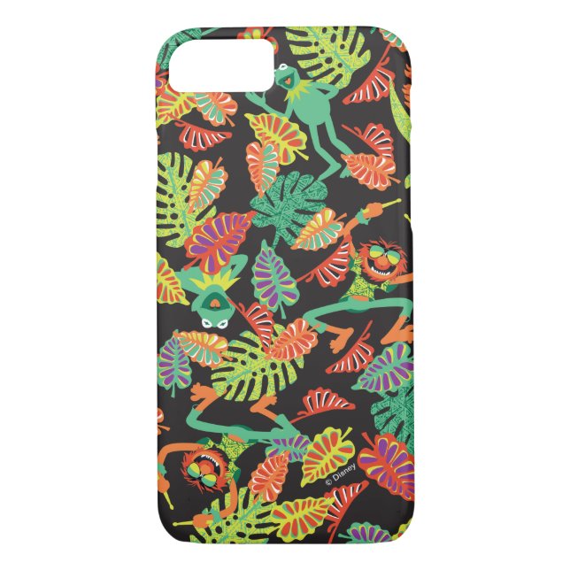 Muppets | Tropical Kermit & Animal Pattern Case-Mate iPhone Case (Back)