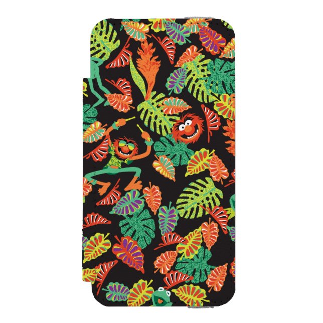 Muppets | Tropical Kermit & Animal Pattern Incipio iPhone Wallet Case (Folio Front)